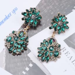 2026 New Fashion Green Crystal Rhinestone Large Collar Big Choker Necklace Women Statement Indian Necklace Wedding Jewelry
