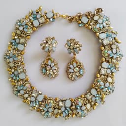 2026 New Fashion Green Crystal Rhinestone Large Collar Big Choker Necklace Women Statement Indian Necklace Wedding Jewelry