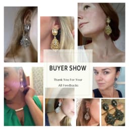 VEYO Luxury Earrings Full of Rhinestone Crystal Drop Earrings Long Earrings For Woman High Quality