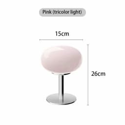 Lollipop Table Lamp Medieval Cream Glass Lamp Living Room Bedroom Study Simple Atmosphere Retro Glass Standing Lamp Home Decor