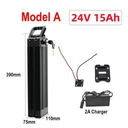 48V 36V 24V Folding Bike Battery 20Ah 17Ah 15Ah 13Ah Built-in Bms for Silverfish 250W-1000W Bafang Motor Kit with 2A Charger