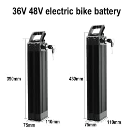 48V 36V 24V Folding Bike Battery 20Ah 17Ah 15Ah 13Ah Built-in Bms for Silverfish 250W-1000W Bafang Motor Kit with 2A Charger