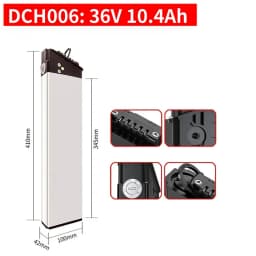 48V 17Ah 14Ah 12.8Ah 10.4Ah 36V 10Ah 12Ah 15Ah 52V 12.5Ah 15Ah 17.5Ah DCH-003 DCH-006 DCH-009 250W~1000W Motor Battery