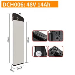 48V 17Ah 14Ah 12.8Ah 10.4Ah 36V 10Ah 12Ah 15Ah 52V 12.5Ah 15Ah 17.5Ah DCH-003 DCH-006 DCH-009 250W~1000W Motor Battery