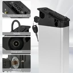 48V 17Ah 14Ah 12.8Ah 10.4Ah 36V 10Ah 12Ah 15Ah 52V 12.5Ah 15Ah 17.5Ah DCH-003 DCH-006 DCH-009 250W~1000W Motor Battery