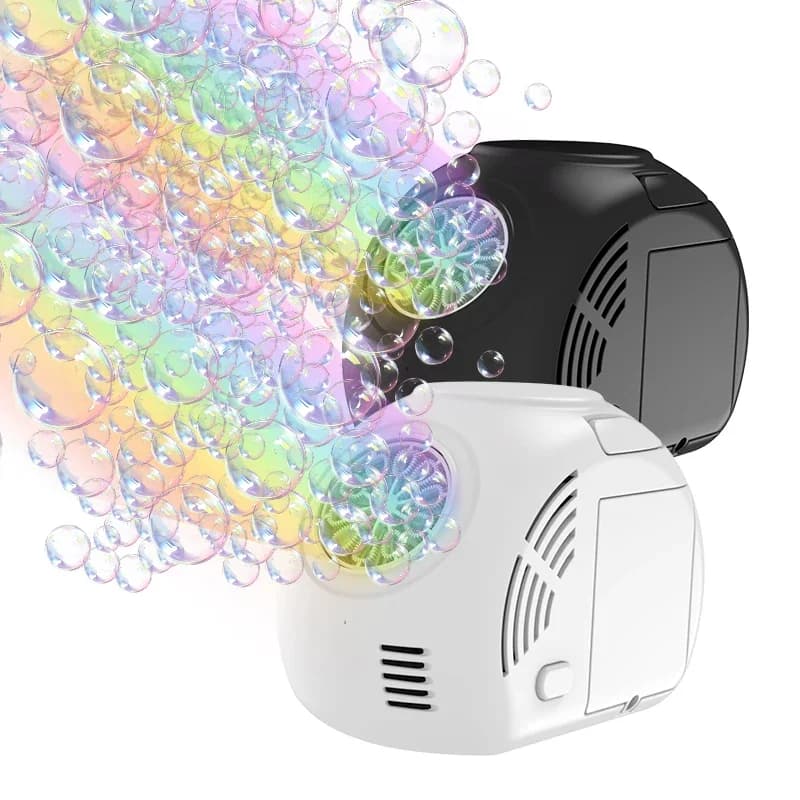 Handheld outdoor bubble machine electric with light bubble toy bubble launcher holiday gift without battery bubble water