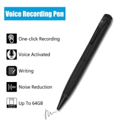 Professional Digital Writing Voice Recorder Portable One-Touch Recording Pen High Definition for Study and Business Meeting