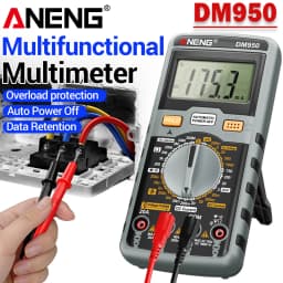 Digital Multimeter Professional Multifunctional Tester ANENG DM950 1999 Count AC DC Voltage Current HFE Transistor Detector Tool