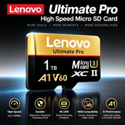 Lenovo Micro SDXC TF Memory Card High Transfer Speed UHS-I C10 U3 64GB 128GB 256GB 512GB 1TB for PC Laptop Surveillance Camera