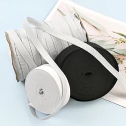 10/20Yards 3/10/20/30/40/50mm Bungee Cord Black/White Rubber Bands Mask Strap Sewing Elastic Band HairBand Elasticity Tape