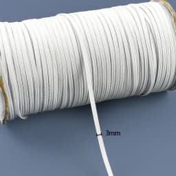 10/20Yards 3/10/20/30/40/50mm Bungee Cord Black/White Rubber Bands Mask Strap Sewing Elastic Band HairBand Elasticity Tape