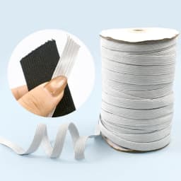 10/20Yards 3/10/20/30/40/50mm Bungee Cord Black/White Rubber Bands Mask Strap Sewing Elastic Band HairBand Elasticity Tape