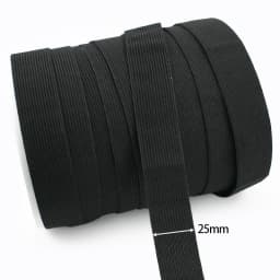 10/20Yards 3/10/20/30/40/50mm Bungee Cord Black/White Rubber Bands Mask Strap Sewing Elastic Band HairBand Elasticity Tape