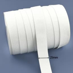 10/20Yards 3/10/20/30/40/50mm Bungee Cord Black/White Rubber Bands Mask Strap Sewing Elastic Band HairBand Elasticity Tape