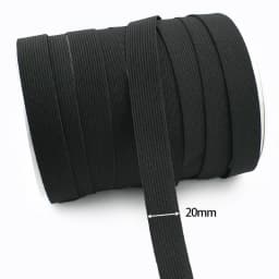 10/20Yards 3/10/20/30/40/50mm Bungee Cord Black/White Rubber Bands Mask Strap Sewing Elastic Band HairBand Elasticity Tape