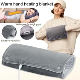 USB Thermostatic Hand Warmer for Winter Office and Home Use Shawl Warm Hands and Legs Short Velvet Fabric Heating Blanket