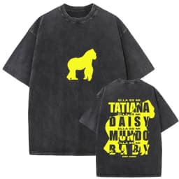 Vintage Washed Rusowsky Daisy Tour 2025 Fans T Shirt Men Women Hip Hop Fashion Clothing Short Sleeve T-shirt Pure Cotton Tshirts