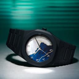 Classic Middle Eastern Arabic Numeral Dial Blue Gold Quartz Watch for Men's Casual TPU Plastic Waterproof Watch Can Customize