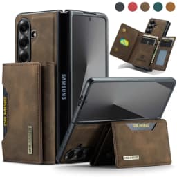 DG.MING Leather Wallet Phone Case for Samsung Galaxy Z Fold 8 Ultra 7 6 5 4 3 fold7 fold6 fold5 Cards Holder Funda Cover Hoseje