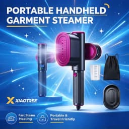 Travel Steamer for Clothes2-in-1 Steam Iron & Garment Steamer with Fast Heat-Up 1200W Portable Handheld Clothes Steamer Iron