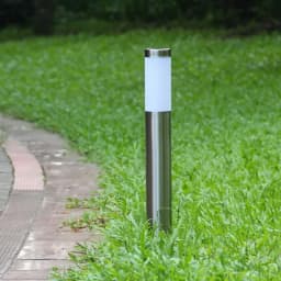 Cylindrical Modern Outdoor Circular Stainless Steel Lighting Equipment Courtyard Garden Community Lawn Lights