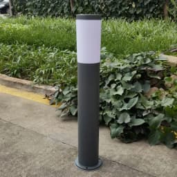 Cylindrical Modern Outdoor Circular Stainless Steel Lighting Equipment Courtyard Garden Community Lawn Lights
