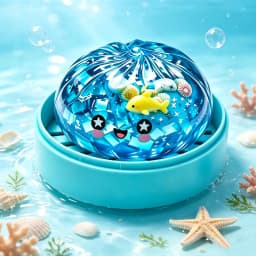 Ocean Series Shark Shiny Dumplings Soft Slow Elastic Pressure Ball Sensory Squeeze Toys Realistic Mantou Squid Decompression