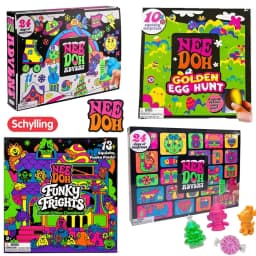 Needoh New Funky Frights Halloween Advent Calendar 13 Days, Spooky Squishy Slow Rise Stress Relief Toys Countdown Gift Box