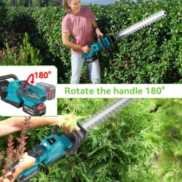 NEWBENY 530MM 3000RPM Electric Hedge Trimmer 180° Adjustment Angle Lawn Mower Hedge Pruner Garden Tool For Makita Battery Pin