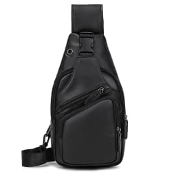 New Fashion Men's Chest Bag Single Shoulder Bagpack Bag Crossbody Chest Pack Vintage Style Male Travel Bags Genuine Leather Hot