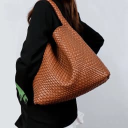 Chic Large Capacity Weave Tote Bag Soft Leather Intrecciato Handbag Shoulder Bags for Women's Fashion Work Travel Daily Outings