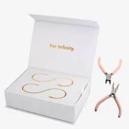 Creative DIY Permanent Bracelet Add Letter Pendant Jewelry New Eternal Best Kit Valentine's Gift Chain & Link Do-It-Yourself