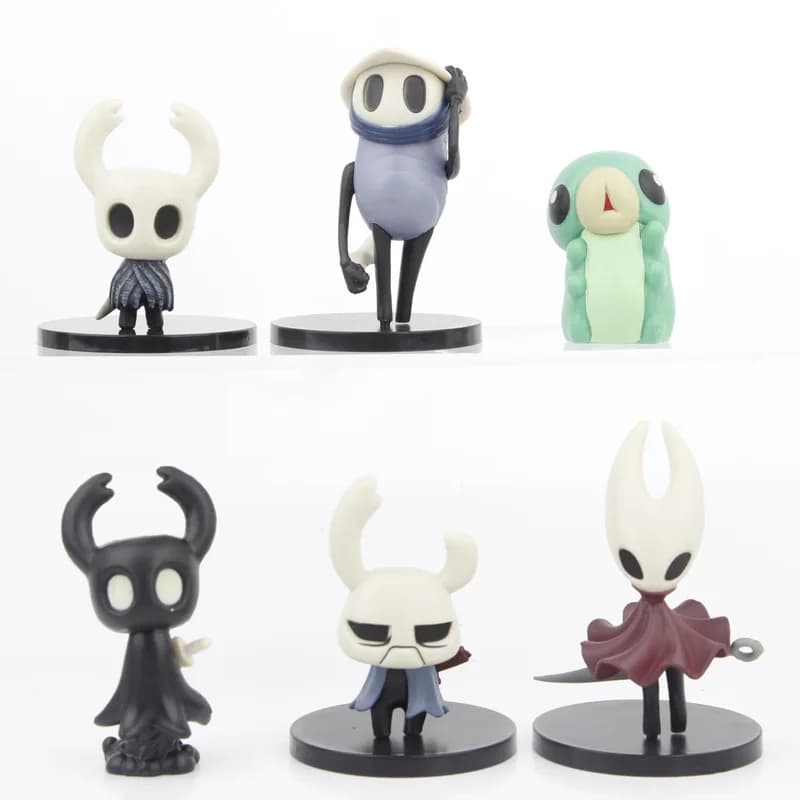 6pcs/Set Hollow Knight Action Figure Toy PVC Model Doll Desktop Ornament Collectible Toys