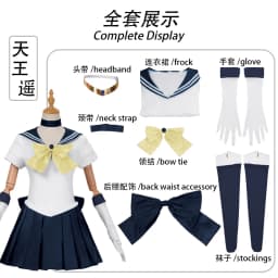 Anime Sailor Moon Cosplay Costume Tsukino Usagi Uniform Dress Outfits Cosplay Yellow Wig Halloween Carnivl Party Women