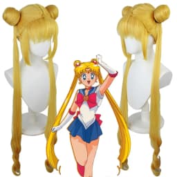 Anime Sailor Moon Cosplay Costume Tsukino Usagi Uniform Dress Outfits Cosplay Yellow Wig Halloween Carnivl Party Women
