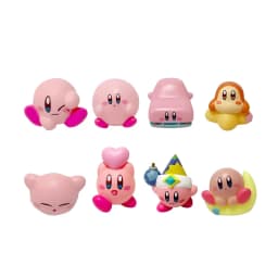 8Pcs/Set Anime Games Kirby Anime Figure Cute Cartoon Pink Kirby Mini Figure Car Decorative Collection Toy For Gifts