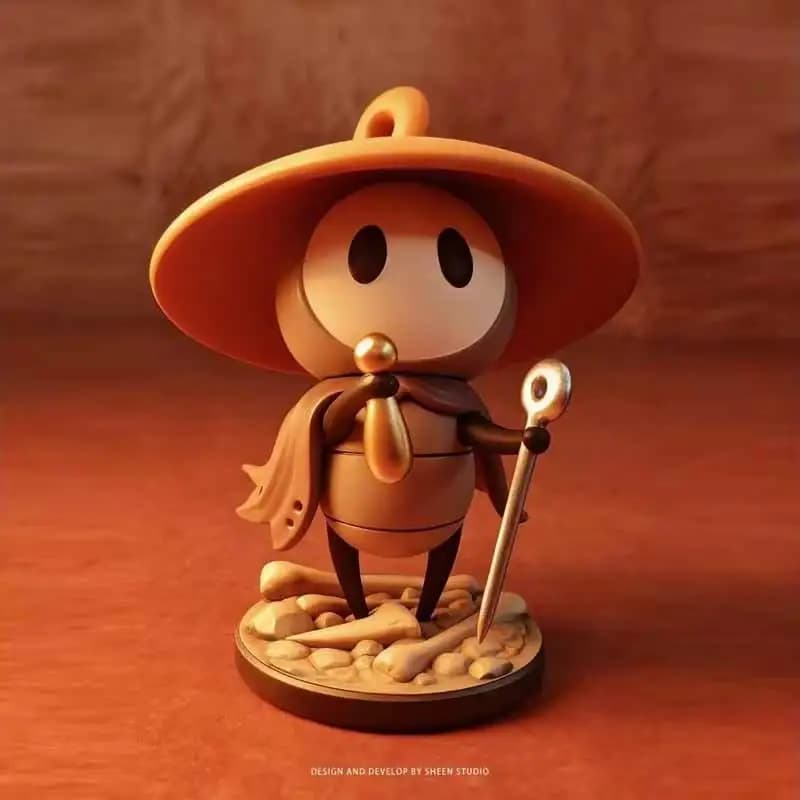 12cm The Hollow Knight Series Game Character Silksong Sherma Desktop Ornament Model Toy Pvc Material Periphery Collectible Gifts