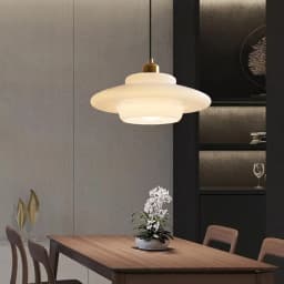 Vintage Glass Pendant Light White For Living Room Dining Room Restaurant Coffee Shop Bar Study Room Indoor Decorative Chandelier
