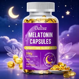 Melatonin 20mg Anti Stress Tools Sleeping Capsules Melatonin to Sleep Stay Asleep Longer For Adult Beauty Health