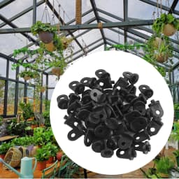 50Pcs Greenhouse Hook Greenhouse Gadgets Twist Clips,Hanging Clip Set Garden