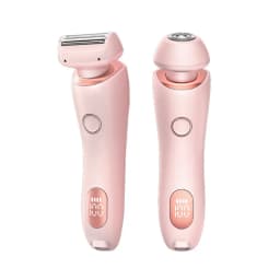2 in 1 Women Shaver Tool Women Electric Epilator Waterproof Dual Head Electric Epilator Rechargeable Hair Remover for Face Body