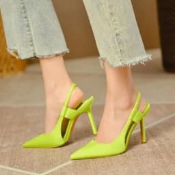 Women Sandals New Summer High Heels Closed Toe Single Sandals Thin Mid-heeled Fashion Hollow Pointed Toe Women Sandals