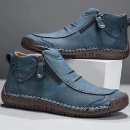 New Autumn Handmade Leather Men Boots Outdoor Design Sneakers Man Breathable Casual Leather Shoes Men Ankle Boots Fall Plus Size