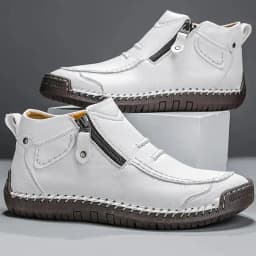 New Autumn Handmade Leather Men Boots Outdoor Design Sneakers Man Breathable Casual Leather Shoes Men Ankle Boots Fall Plus Size