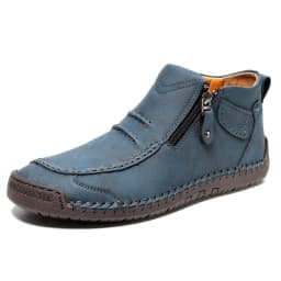 New Autumn Handmade Leather Men Boots Outdoor Design Sneakers Man Breathable Casual Leather Shoes Men Ankle Boots Fall Plus Size