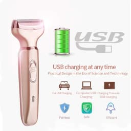 2 in 1 Intimate HairTrimmer Female Groin Depilation Clipper Women Epilator Secret Razor Sex Areas Place Bikini Zone Pubic Rosor
