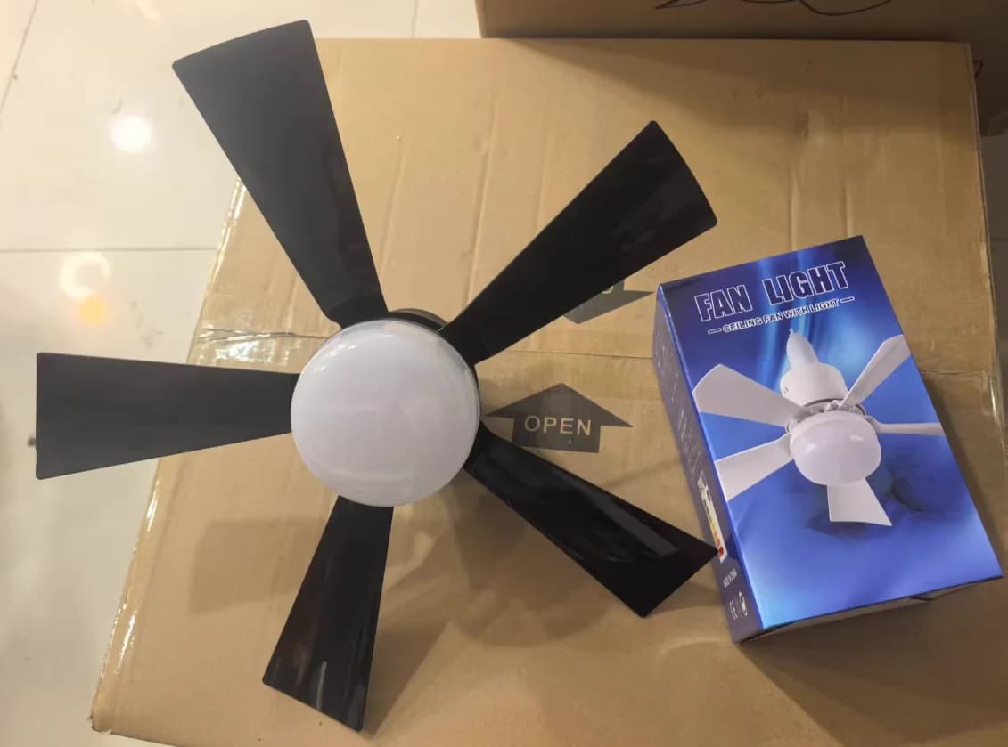 UZZDSS 2025 New LED 30W ceiling fan light LED fan ceiling light with remote dimming function suitable Ceiling Fans