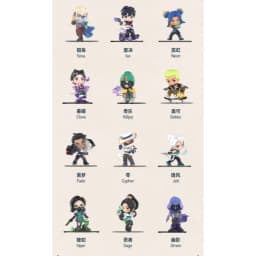 POPMART VALORANT AGENTS Series Plush Doll Genuine Blind Box Toys Mystery Box Doll Guess Bag Anime Figure Gifts