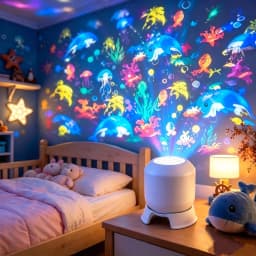 Halloween Projector Led Night Lights USB Dynamic Rotating HD LED Projector Light for Room Ceiling Halloween Christmas Decor Lamp