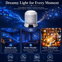 Halloween Projector Led Night Lights USB Dynamic Rotating HD LED Projector Light for Room Ceiling Halloween Christmas Decor Lamp